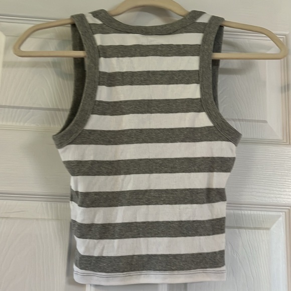 Blue and gray striped hollister tops - Picture 5 of 5